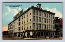 Reading PA-Pennsylvania, Exterior of American House Hotel, Vintage Postcard picture