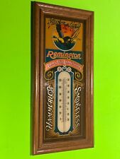 20” Remington Arms Ammunition Framed Vintage Thermometer Glass Gun Ammo Hunting picture