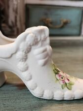 Vintage Canuck Pottery? Ceramic Shoe With Handplainted Flowers picture