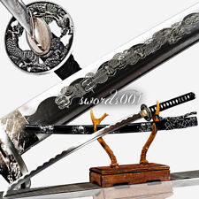41 inch Handmade Japanese Samurai Katana Dragon Sword Carbon Steel Full Tang  picture
