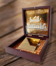 Gold Plated Sikh Religion GOLDEN TEMPLE Pocket Temple - An Unique (2658) picture