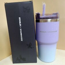 Starbucks Stanley Gradient Purple Classic Straw Cup Insulated Car Cold Cup 20oz picture