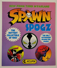 1993 SPAWN SPOGZ Todd McFarlane PROMO TRADING CARD AD DEALER SHEET Pogs POSTER picture