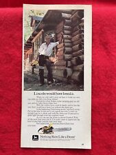 Vintage 1980 John Deere Chainsaw Print Ad picture