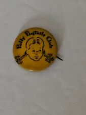 Polly Pigtails Club, Rare Vintage Pin, Yellow, Mint. Whitehad & Hoag picture