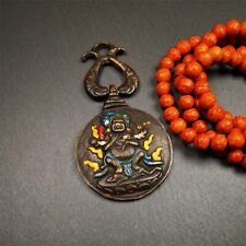 Gandhanra Vintage Tibetan Buddhist Calendar Amulet,Panjaramahakala Melong,SIPAHO picture
