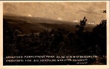 Grand View Of 3 States From Lookout Point Bedford Pennsylvania Vintage RPPC picture