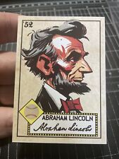 ‘52 Design Abraham Lincoln Baseball Card Art Print Trading Card  - by MPRINTS picture