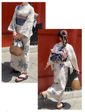 Japanese Kimono Yukata Set Dress  obi Summer Clothes Japan picture