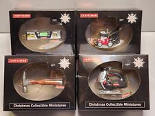 Sears Craftsman 2008 Christmas Collectible Miniatures Ornament Set Of 4  picture