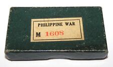 1899 Original Box & Medal Marked #1608 Philippine Spanish American War USS Maine picture