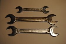 3 Vintage Indestro Open End Wrenches P731B P725B 13/16 7/8 1/2 9/16 picture
