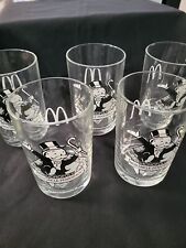 Monopoly Pennybags McDonald's 1997 Hasbro 16oz. Drinking Glasses - Set of 5 picture
