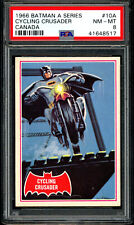 1966 TOPPS BATMAN A Series Canada RED BAT #10 Cycling Crusader PSA 8 NM-MT Card picture