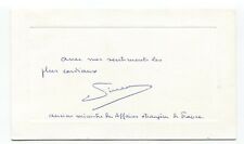 Christian Pineau Signed Card Autographed Signature French Minister WWII Hero picture
