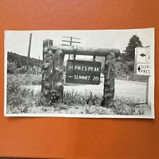 VINTAGE PHOTO Colorado Springs Glen Cove Pikes Peak Original 1986 Road Sign Pic picture