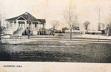 1911 Postcard ~ Pavillion & Green House At Central Park ~ Davenport, Iowa. #4906 picture