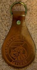 Vintage Cleveland Tennessee Jaycees Leather Keychain picture