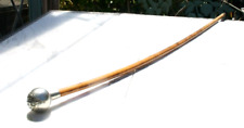 Vintage Bamboo Swagger Stick w/ Silver Knob Royal British Navy Dorsetshire WW II picture