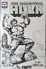 SPECIAL OFFER IMMORTAL HULK #1 NM BUSCEMA 1:1000 REMASTERED B&W SKETCH VARIANT picture