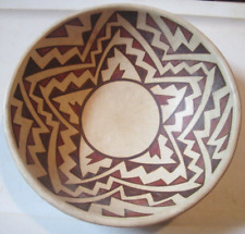 Vintage MAYBE Native American Indian POTTERY Bowl Unsigned NICE PATTERN picture