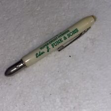 Vintage Edw. J. FUNK & SONS SUPER CROST HYBRIDS Rare bullet Ink Pen Not Pencil picture