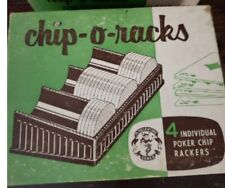 vintage Chip o racks for poker chips (brown) picture