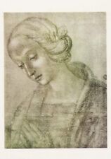 Raphael Raffaello (1483-1520) The Virgin•Drawing•Art Postcard Italy picture