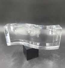 RARE BACCARAT FINE CRYSTAL WAVE CANDLE HOLDER FOR DOM PERIGNON - EXCELLENT picture