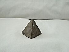 Egyptian Basalt Stone Single Mini-Pyramid Gray Plain 1.4