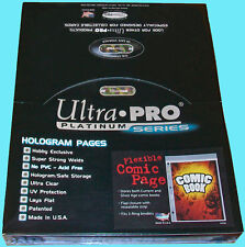 100 Ultra Pro Platinum COMIC BOOK Flexible Pocket PAGES Resealable Binder 3 Ring picture