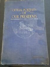 1912 Official Portraits of Our Presidents Folio w/ 26 Presidential Stone Lithos picture