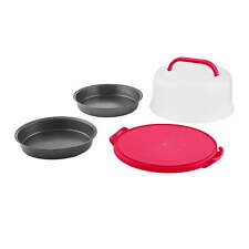 4pc Cake Carrier with Cake Pan Set picture