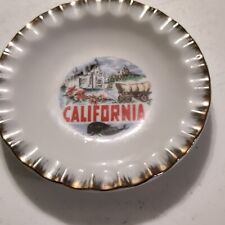 Vintage California Souvenir Small State Plate Saucer Small Decorative Collector picture