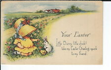 AX-272 - Your Easter, Artist Signed M. Dulk, 1907-1915 Divided Back Postcard picture