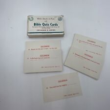 Vintage Bible Quiz Cards Children Series 1980's picture