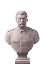 Soviet Russian Leader Joseph Stalin Marble Bust Statue Sculpture 6.4'' (16 cm) picture