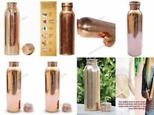 Indian Bottol Set 10 Pcs Travel Finish Pure Copper Plain Bottle Copper Vessel picture