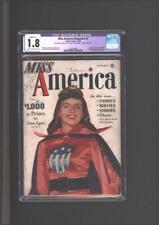 Miss America Magazine #2 CGC 1.8 Restored 1st App Of Patsy Walker 1944 picture