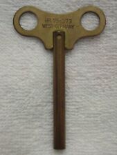 Vintage HR 75-373 West Germany BRASS Single End CLOCK Winding KEY Tool 3mm #3 picture