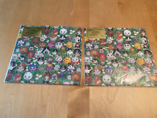 VINTAGE LOT 2 CASPARI HIDE SEEK BUNNY DOG CAT GISELA BUOMBERGER WRAPPING PAPER picture