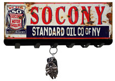 Socony Standard Oil Co Of New York Cut Out Metal Key Holder 12x8 picture