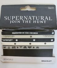 BIOWORLD Supernatural Join The Hunt Multi Pack Bracelets 5 Rubber Band Designs picture