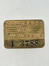 1951 Colorado Chauffeur Badge #1-3788 picture