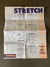 Vintage 1992 Runner’s World Magazine 22” x 17” Poster Insert: Stretch Yourself picture