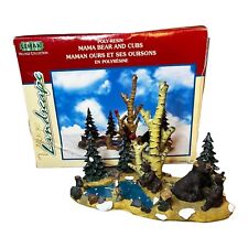 LEMAX  Mama Bear and Cubs 33413 Poly-Resin 2000 With Box picture