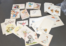 Vintage LOT of 35+  Unused mini party invitations, blank cards, and post cards picture