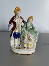 Vintage Porcelain Occupied Colonial Era Couple Figurine Made In Occupied Japan picture