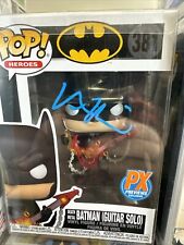 Val Kilmer autographed Batman Funko pop doll picture