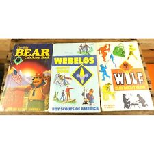 Vintage Cub Scouts Boy Scouts Handbooks Webelos Wolf Bear 70s 80s Written In picture